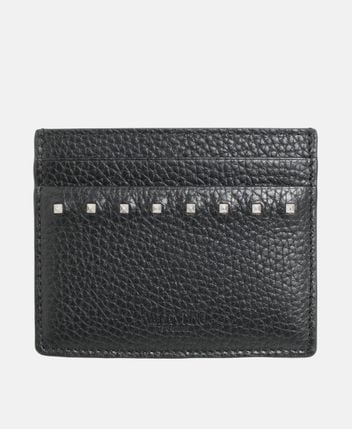 Leather card holder Rockstud
