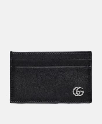 Leather wallet and card case set