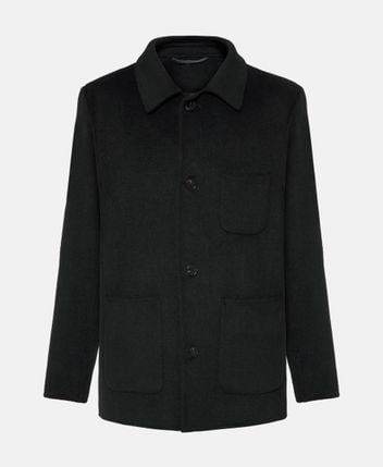 Wool-blend overshirt