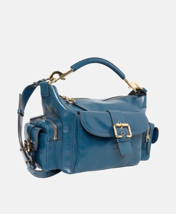 Leather shoulder bag