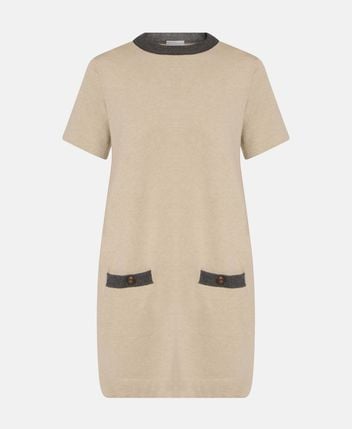 Wool-silk blend dress