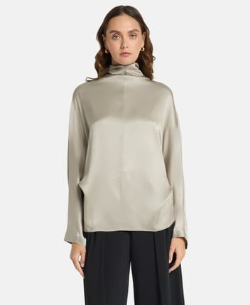 Silk shirt blouse