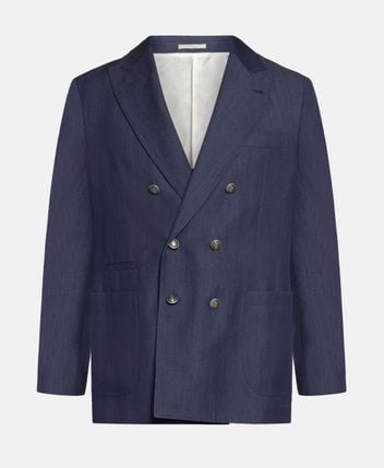 Wool-blend suit jacket