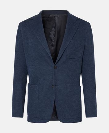 Wool-blend suit jacket