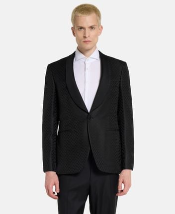 Silk suit jacket