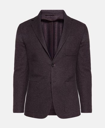 Silk-blend suit jacket