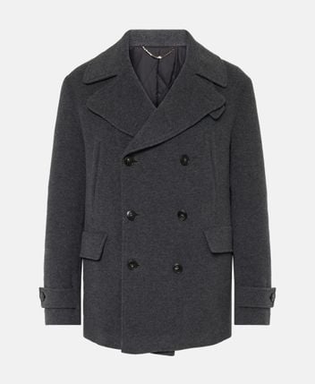 Wool-blend suit jacket