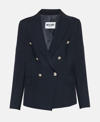 Wool-blend blazer