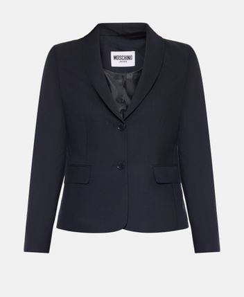 Wool-blend blazer