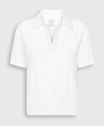 Knitted polo shirt