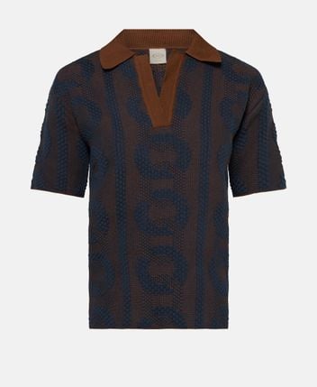 Knitted polo shirt