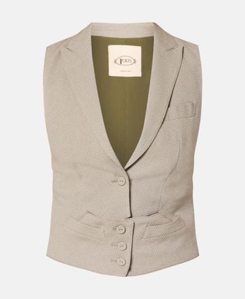 Wool-blend waistcoat