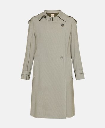 Wool-blend trench coat