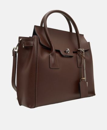 Leather handbag Pomarance