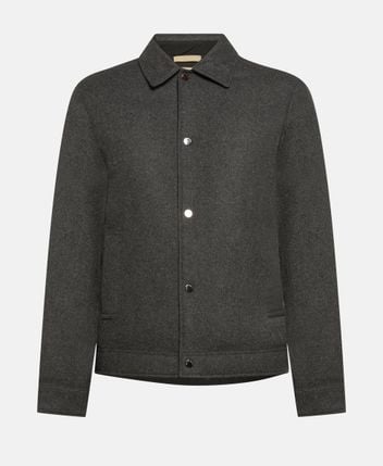 Wool-blend shacket