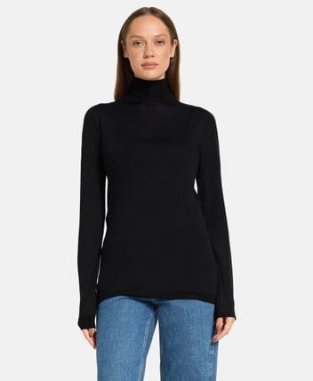 Wool-silk blend pullover