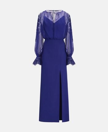 Silk-blend dress