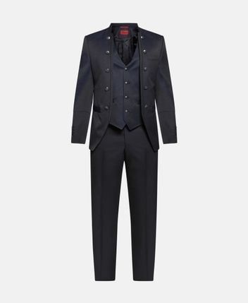 Wool-blend three-piece suit