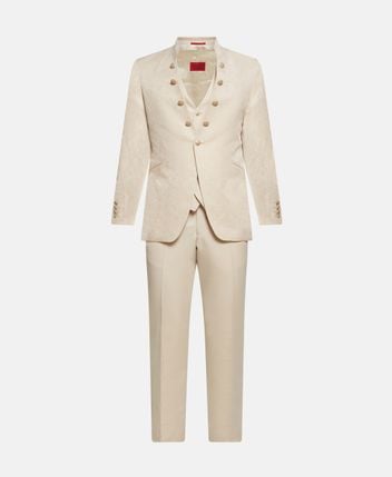 Wool-blend three-piece suit
