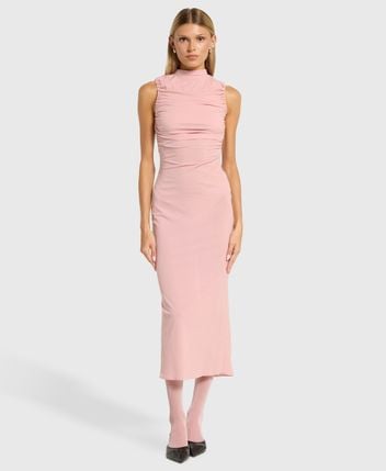 Silk-blend dress