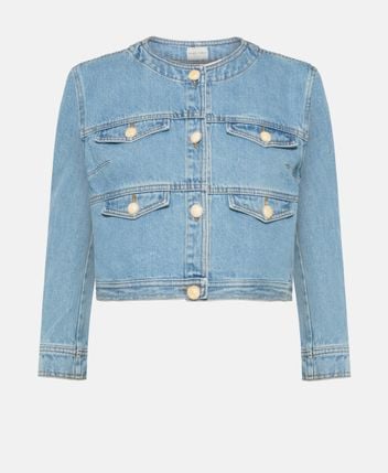 Cropped denim jacket