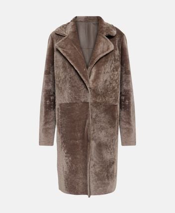 Reversible leather coat Elena