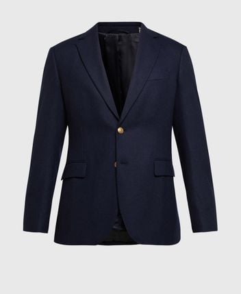 Wool-blend suit jacket