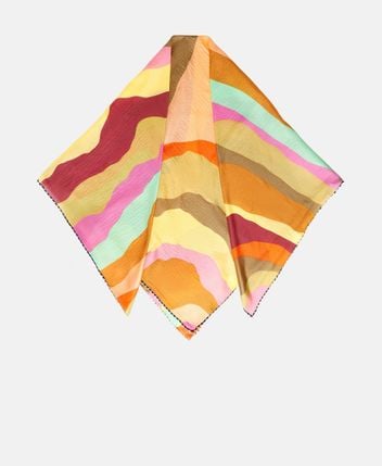 Silk square scarf
