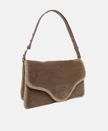 Leather shoulder bag
