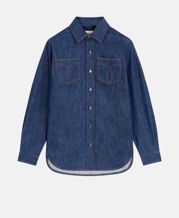 Denim blouse