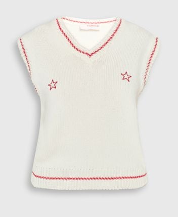 Knitted gilet