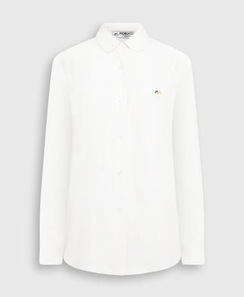 Silk-blend blouse