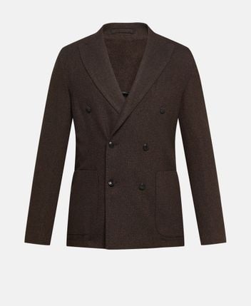 Wool-blend suit jacket