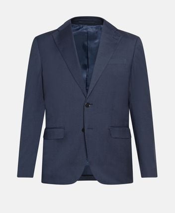 Wool-blend suit jacket