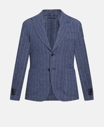 Wool-blend suit jacket