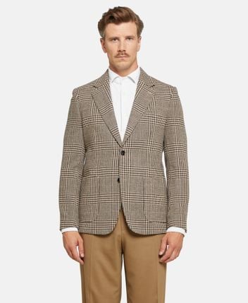 Wool-blend suit jacket