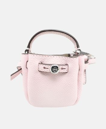 Leather bag charm Romy