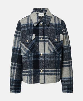 Wool-blend shacket