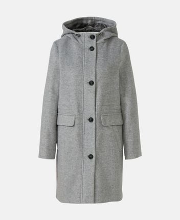 Wool-blend parka