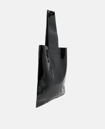 Leather tote bag