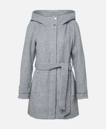 Wool-blend coat