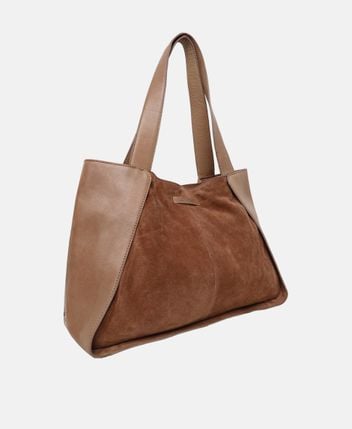 Leather shopper