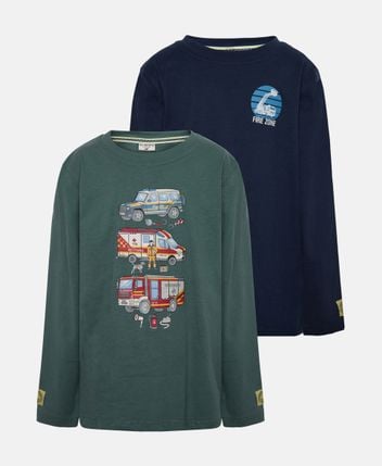 Long-sleeved top, pack of 2 Firefighter