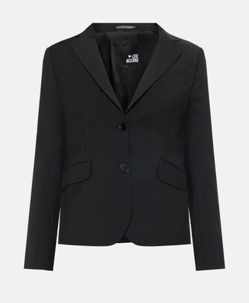 Wool-blend blazer