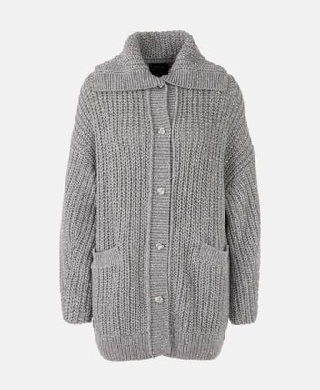 Wool-blend cardigan