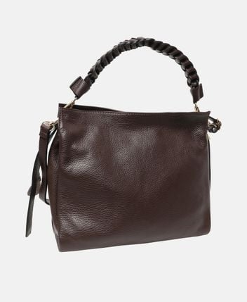 Leather shoulder bag