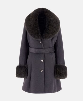Wool-blend coat