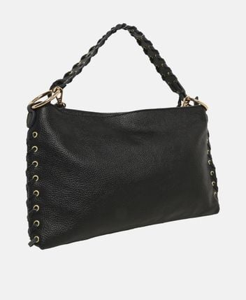 Leather shoulder bag