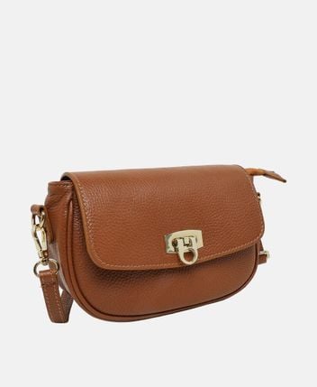 Leather cross body bag