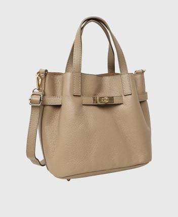 Leather shoulder bag